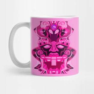 pink rose olmec sentinel ecopop pattern Mug